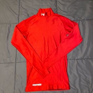 Under Armour Red Coldgear Compression Mock